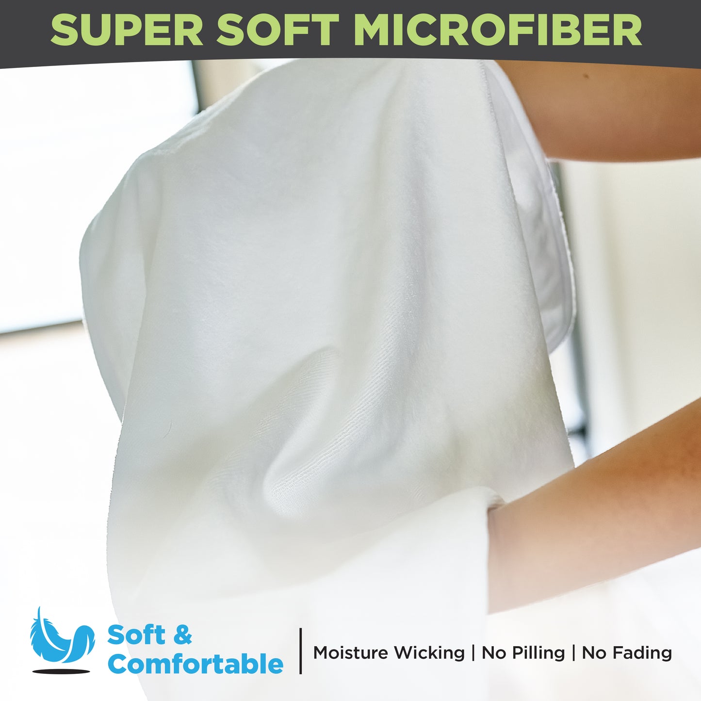 Fushay Premium Microfiber Towels 5 Pack - Ideal for Professionals