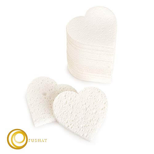 Compressed Facial Sponges for Sensitive Skin 80 count | Alba Pura by Fushay