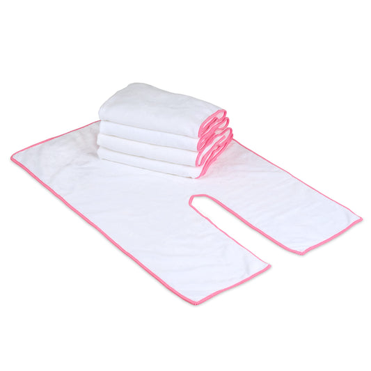 Professional Facial Towels for Estheticians - Soft Microfiber Facial Cloth Towels with Split Design for Day Spa and Salon - 5Pack