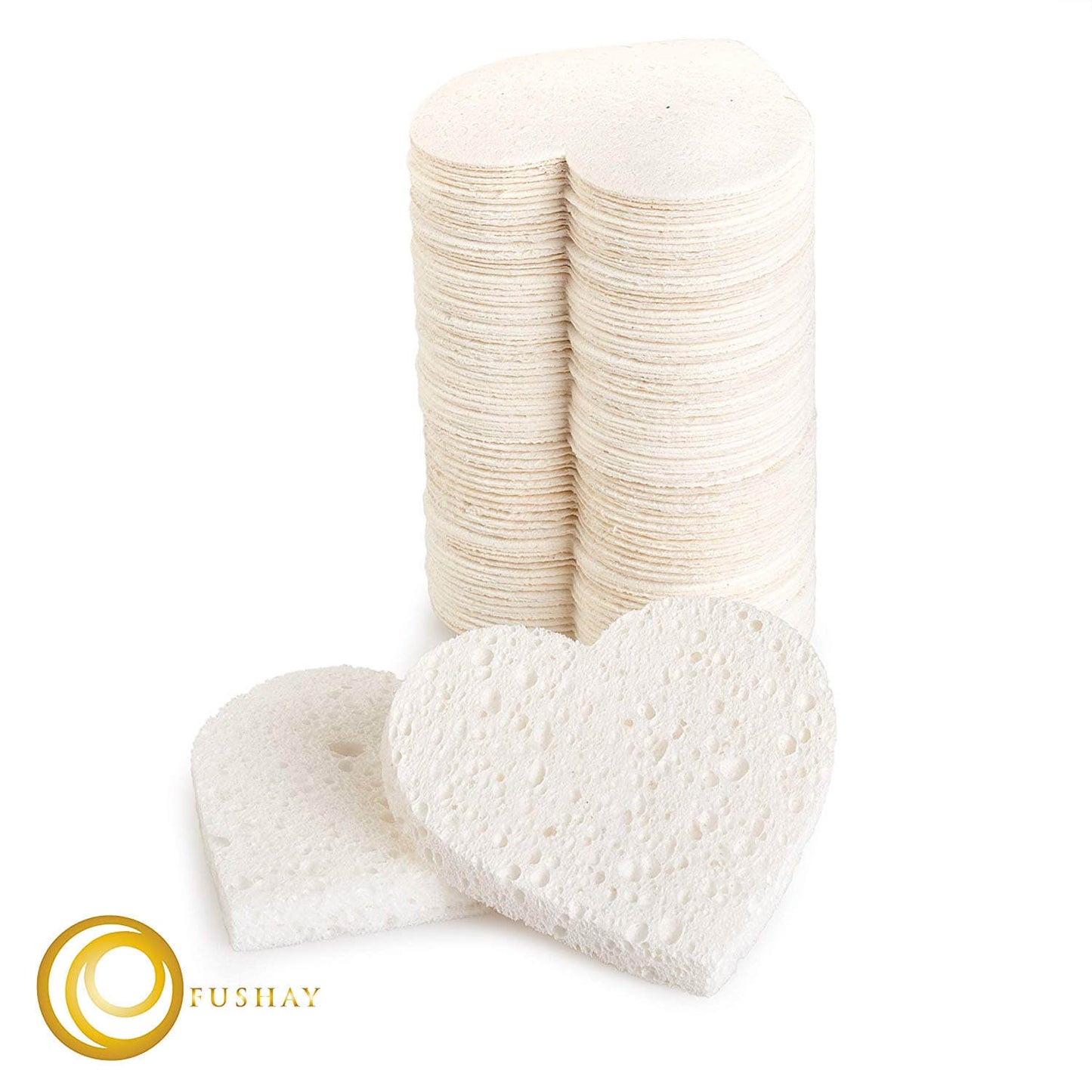 Compressed Facial Sponges for Sensitive Skin 80 count | Alba Pura by Fushay