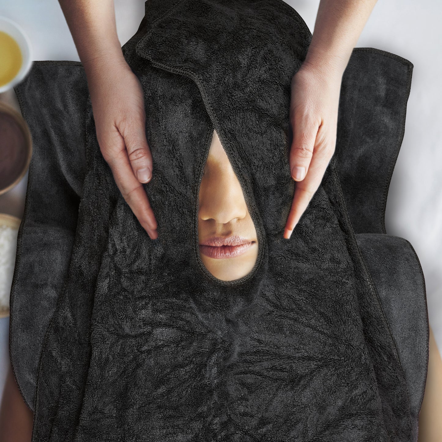 Professional Facial Towels for Estheticians - Soft Microfiber Facial Cloth Towels with Split Design for Day Spa and Salon - 5Pack